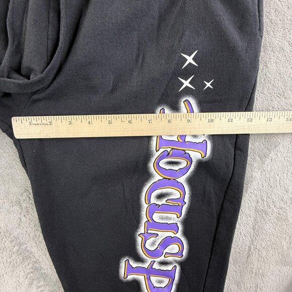 Disney Hocus Pocus Pants Womens Large Black Joggers Sweatpants Halloween 29x26 - Picture 8 of 16